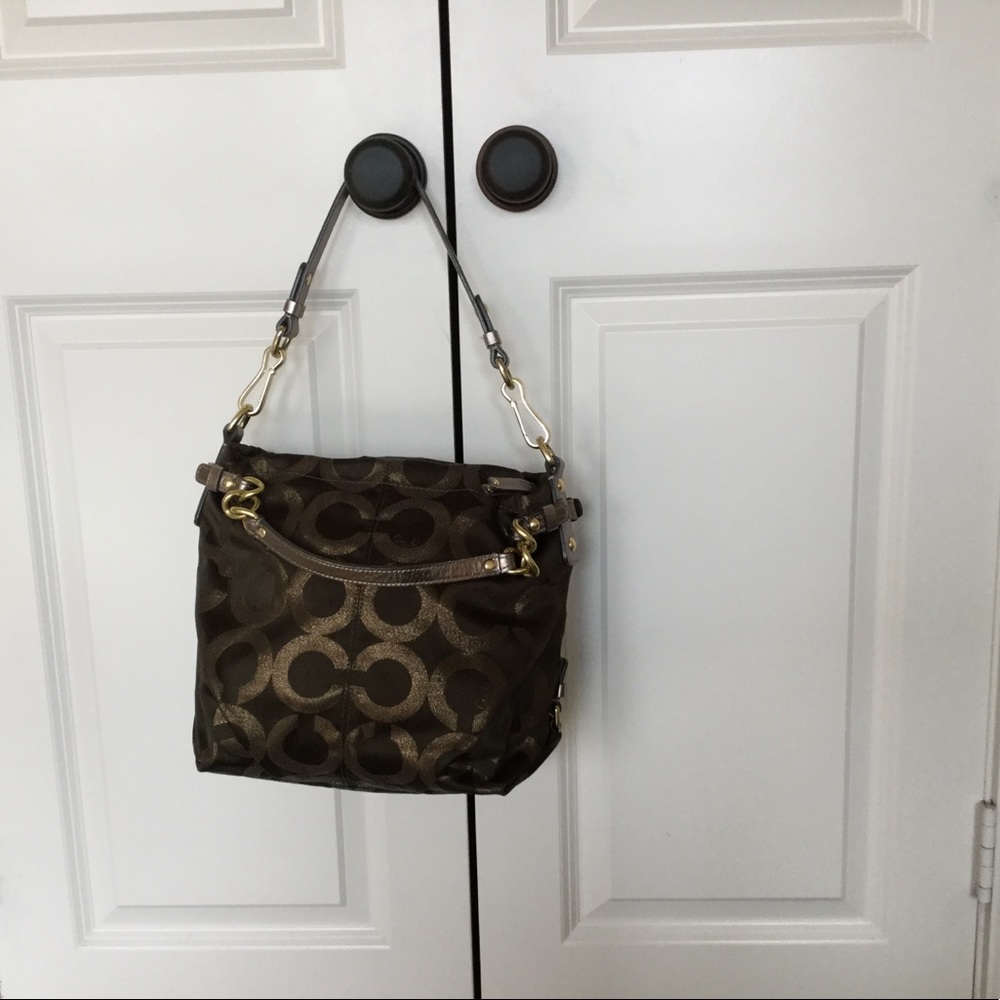 Coach Signature Canvas shoulder/satchel bag